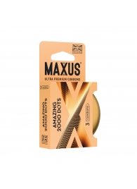 Точечные презервативы MAXUS 2000 Amazing Dots с железным кейсом - 3 шт. - Maxus - купить с доставкой в Уфе