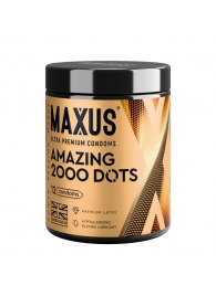 Точечные презервативы MAXUS 2000 Amazing Dots с железным кейсом - 12 шт. - Maxus - купить с доставкой в Уфе
