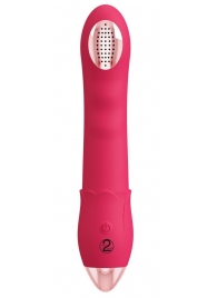 Малиновая насадка на душ с вибрацией Showers to orgasm - 20,1 см. - Orion - купить с доставкой в Уфе Малиновая насадка на душ с вибрацией Showers to orgasm - 20,1 см. - Orion - купить с доставкой в Уфе
