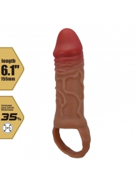 Реалистичная насадка на член Peirre - 15,5 см. - Baile - в Уфе купить с доставкой Реалистичная насадка на член Peirre - 15,5 см. - Baile - в Уфе купить с доставкой