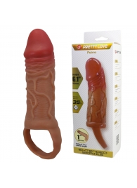 Реалистичная насадка на член Peirre - 15,5 см. - Baile - в Уфе купить с доставкой Реалистичная насадка на член Peirre - 15,5 см. - Baile - в Уфе купить с доставкой