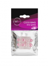 Прозрачная насадка на пенис с цветными шариками - Erowoman-Eroman - в Уфе купить с доставкой Прозрачная насадка на пенис с цветными шариками - Erowoman-Eroman - в Уфе купить с доставкой