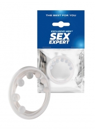 Эрекционное кольцо с мягкой стимулирующей насадкой - Sex Expert - в Уфе купить с доставкой