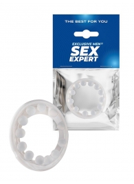 Эрекционное кольцо со стимулирующими шариками на поверхности - Sex Expert - в Уфе купить с доставкой