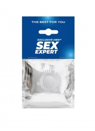 Эластичное эрекционное кольцо с 3 шариками и шипами - Sex Expert - в Уфе купить с доставкой