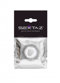 Эластичное эрекционное кольцо с длинными черными «ресничками» - Sextaz - в Уфе купить с доставкой