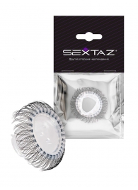 Эластичное эрекционное кольцо с длинными черными «ресничками» - Sextaz - в Уфе купить с доставкой