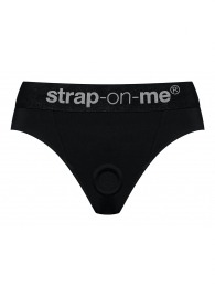 Черные трусики для насадок Heroine Lingerie Harness - size XL - Strap-on-me - купить с доставкой в Уфе