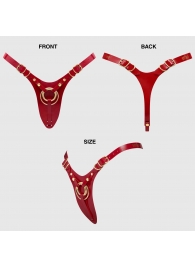 Красный пояс для фиксации насадок Strap-On-Me Leatherette Harness Fabulous - Strap-on-me - купить с доставкой в Уфе