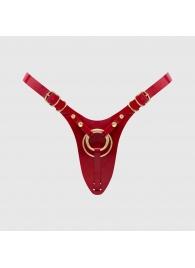 Красный пояс для фиксации насадок Strap-On-Me Leatherette Harness Fabulous - Strap-on-me - купить с доставкой в Уфе