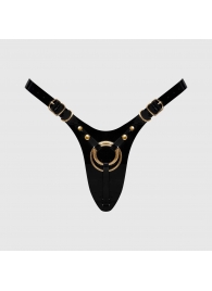 Черный пояс для фиксации насадок Strap-On-Me Leatherette Harness Fabulous - Strap-on-me - купить с доставкой в Уфе