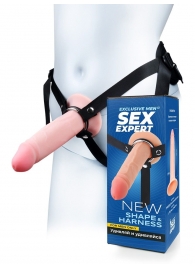 Мужской полый страпон на регулируемых ремнях - 18,5 см. - Sex Expert - купить с доставкой в Уфе