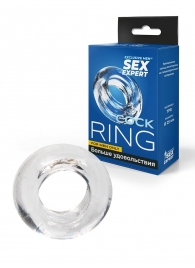 Прозрачное эрекционное кольцо-бублик - Sex Expert - в Уфе купить с доставкой