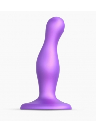 Фиолетовая насадка Strap-On-Me Dildo Plug Curvy size S - Strap-on-me - купить с доставкой в Уфе