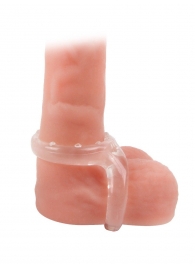 Прозрачное двойное эрекционное кольцо - Sex Expert - в Уфе купить с доставкой