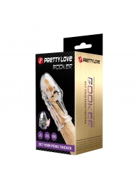 Прозрачная насадка на пенис Booker - 8 см. - Baile - в Уфе купить с доставкой