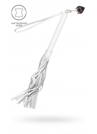 Белая кожаная плеть - 50 см. - Pecado - купить с доставкой в Уфе