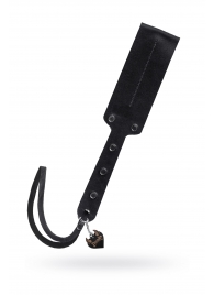 Черный кожаный пэддл - 32 см. - Pecado - купить с доставкой в Уфе