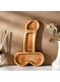 Деревянное блюдо для подачи в форме члена (25 х 16,5 х 1,7 см) - Сима-Ленд - купить с доставкой в Уфе