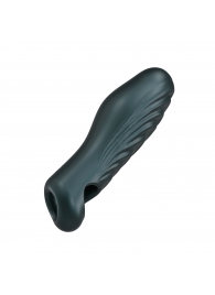 Серая силиконовая насадка на пенис с подхватом Manwan Ryzer - Manwan - в Уфе купить с доставкой