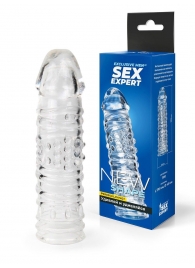 Прозрачная закрытая насадка на пенис - 17 см. - Sex Expert - в Уфе купить с доставкой