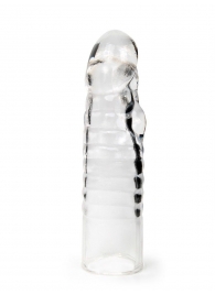 Прозрачная закрытая насадка на член - 15 см. - Sex Expert - в Уфе купить с доставкой