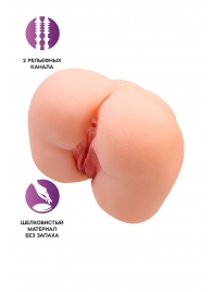Реалистичный мастурбатор-попка с 2 любовными входами - No Name - в Уфе купить с доставкой