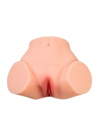 Телесный реалистичный мастурбатор-полуторс с 2 любовными входами - No Name - в Уфе купить с доставкой