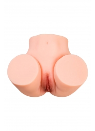 Телесный мастурбатор в форме попки с 2 любовными входами - No Name - в Уфе купить с доставкой