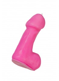 Розовая свеча в форме пениса - 47 гр. - Pecado - купить с доставкой в Уфе