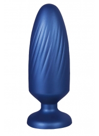 Синяя анальная пробка G Stuck Silicone Anal Plug - 13,5 см. - NMC