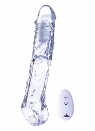 Прозрачная насадка-удлинитель Length Enhancer With Bullet с подхватом - 22,3 см. - NMC - в Уфе купить с доставкой