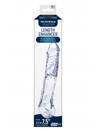 Прозрачная насадка-удлинитель Length Enhancer с подхватом - 22,3 см. - NMC - в Уфе купить с доставкой