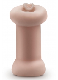 Телесный люминесцентный двусторонний мастурбатор Tasha - Blush Novelties - в Уфе купить с доставкой