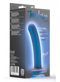 Синяя насадка с гладкой поверхностью Surrender 5.75 Inch Intermediate Pegging Dildo - 14,6 см. - Blush Novelties - купить с доставкой в Уфе
