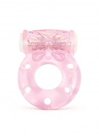 Розовое эрекционное виброкольцо с бабочкой - 1137 - в Уфе купить с доставкой