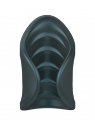 Серый сквозной мастурбатор с вибрацией Manwan Starter - Manwan - в Уфе купить с доставкой