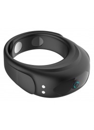 Черное эрекционное виброкольцо на ремешках - Boys of Toys - в Уфе купить с доставкой