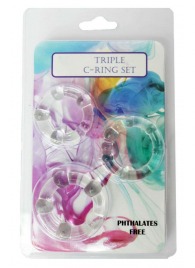 Набор из 3 эрекционных прозрачных колец - Boys of Toys - в Уфе купить с доставкой