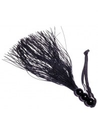 Черная силиконовая плетка - 25,4 см. - Boys of Toys - купить с доставкой в Уфе