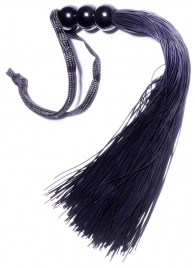 Черная силиконовая плетка - 25,4 см. - Boys of Toys - купить с доставкой в Уфе