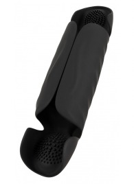 Черный вибромастурбатор с трехточечной стимуляцией Penis Trainer with 3 Point Stimulation - Orion - в Уфе купить с доставкой