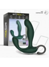 Зеленый вибромассажёр простаты Greeny - 12,8 см. - Intoyou - в Уфе купить с доставкой
