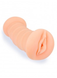 Телесный двусторонний мастурбатор с вибропулей и эрекционными кольцами в комплекте - Sexy Girl - в Уфе купить с доставкой