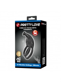 Черное перезаряжаемое виброкольцо Goodwin - Baile - в Уфе купить с доставкой