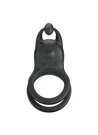 Черное перезаряжаемое виброкольцо Goodwin - Baile - в Уфе купить с доставкой