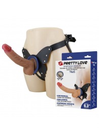 Поясной страпон Wells: трусики в форме бабочки и фаллоимитатор-насадка - Baile - купить с доставкой в Уфе