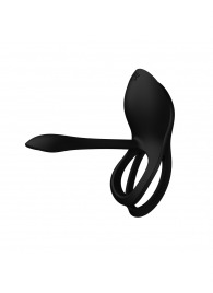 Черное эрекционное виброкольцо Bayek с пультом ДУ - Zalo - в Уфе купить с доставкой