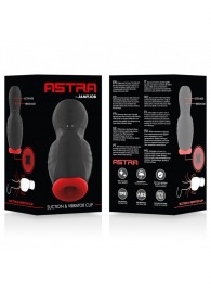 Черно-красный мастурбатор с вибрацией и всасыванием - JAMYJOB - в Уфе купить с доставкой