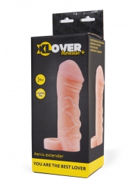 Фаллическая удлиняющая насадка с кольцом для фиксации - 16 см. - ToyFa - в Уфе купить с доставкой